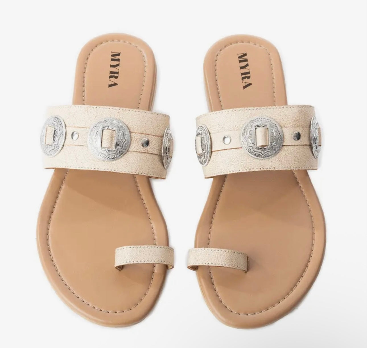 Sagebrush Concho Sandals in White