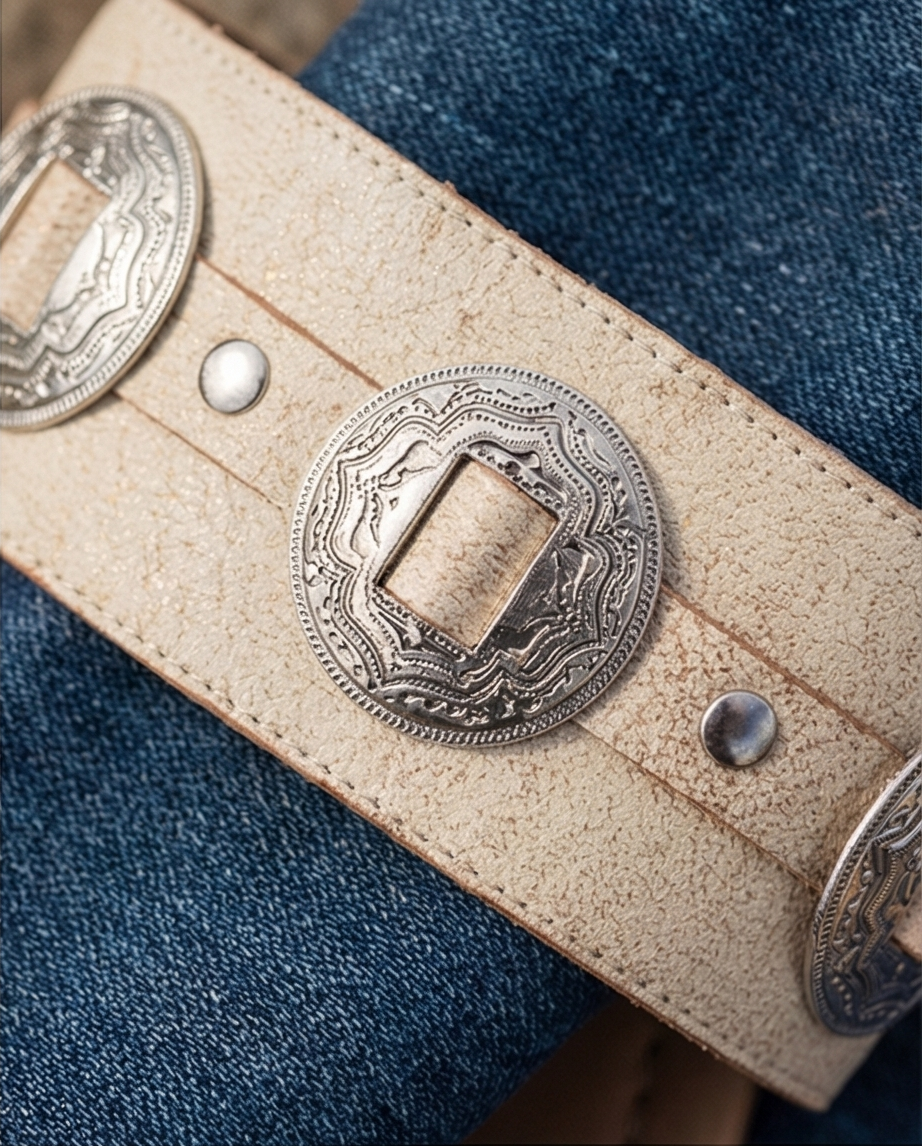 Sagebrush Concho Sandals in White